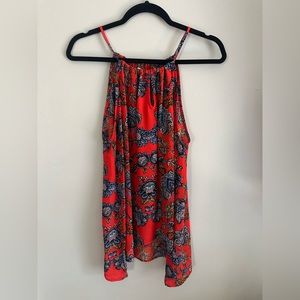 Red Floral Tank